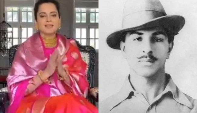 Kangana Ranaut tribute to Sardar Bhagat Singh on his birthday