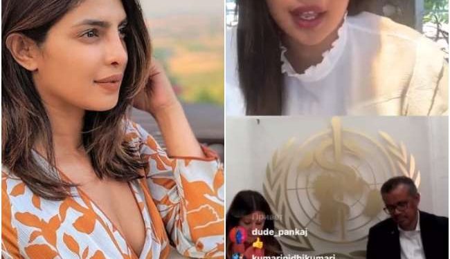 Priyanka Chopra live talk with the WHO Director General