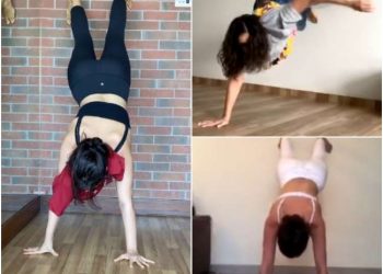 Actress giving this challenge to each other