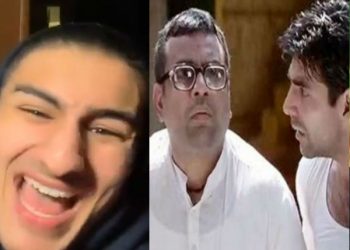 Saif Ali Khan son Ibrahim copying Akshay Kumar and Paresh Rawal acting video viral