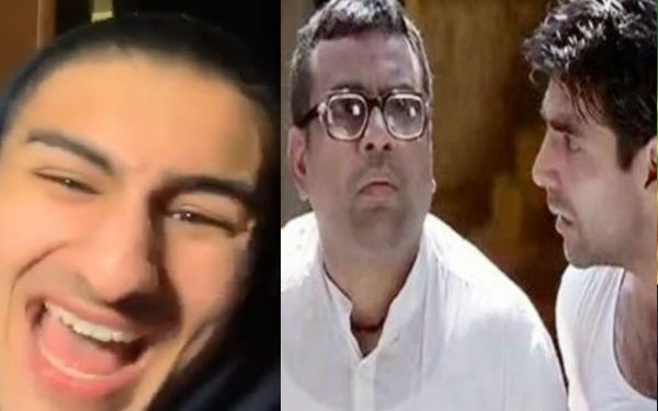 Saif Ali Khan son Ibrahim copying Akshay Kumar and Paresh Rawal acting video viral