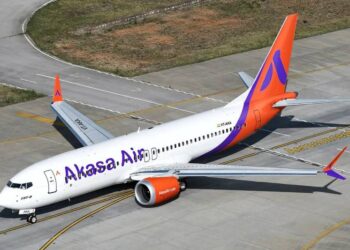 A flight from Mumbai to Ahmedabad is taken off by Akasa Air