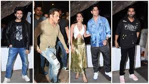 At Ashvini Yardi’s party, Salman Khan and Akshay Kumar reconcile; Sidharth Malhotra and Kiara Advani show up together. See images