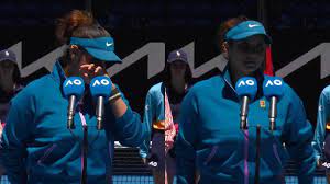 Sania Mirza sheds tears during her poignant farewell speech during the Australian Open mixed doubles final, as you can see