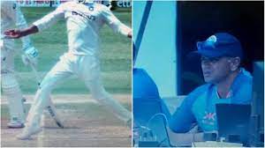 Watch as Dravid shakes his head in shock following the 3rd Test’s no ball ruling on Jadeja’s wicket-taking delivery