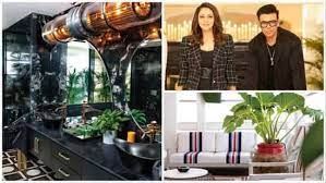 Enter Karan Johar’s opulent Gauri Khan-designed house to see its opulent black bathroom