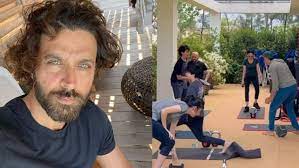 On Holi, Hrithik Roshan abstains from ‘rang’ and ‘bhang,’ instead choosing to work out as a family with Suzzanne Khan and his sons. Watch