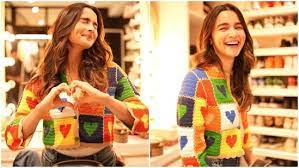 For her trip to Brazil to attend the Heart of Stone event, Alia Bhatt wore a sweet crochet heart cardigan that we loved. Here is the price