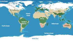 The number of oceans is what?