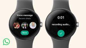 A specific WhatsApp app is available for Wear OS 3 smartwatches