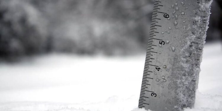 These are the most recent snowfall totals recorded in the Chicago region